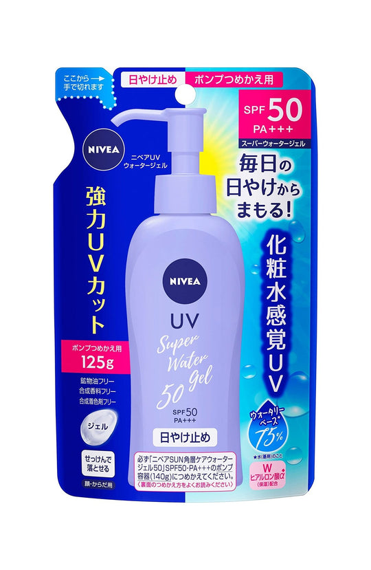 NIVEA SUN Protect Water Gel SPF50/PA+++ Refill 125g - WAFUU JAPAN