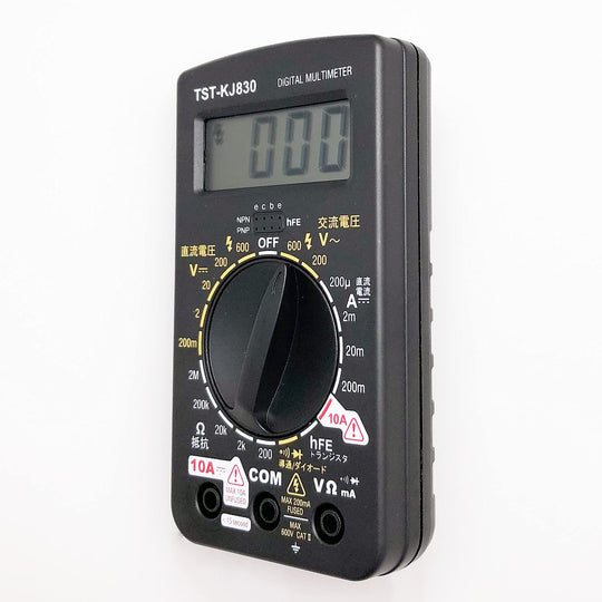 Ohm Electric Digital Tester Popular large rotary switch with transistor check function TST - KJ830 08 - 1288 OHM - WAFUU JAPAN