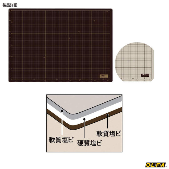 OLFA A3 Cutting Mat (135B) - WAFUU JAPAN