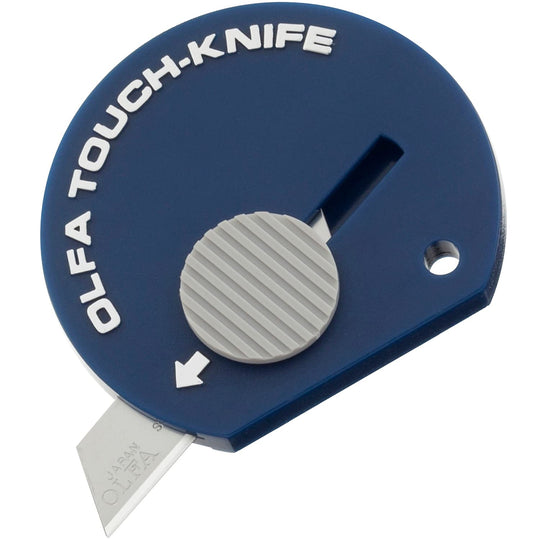 OLFA Benly Compact Touch Knife 2 - Pack (Blue/Yellow) — 31B2 - WAFUU JAPAN
