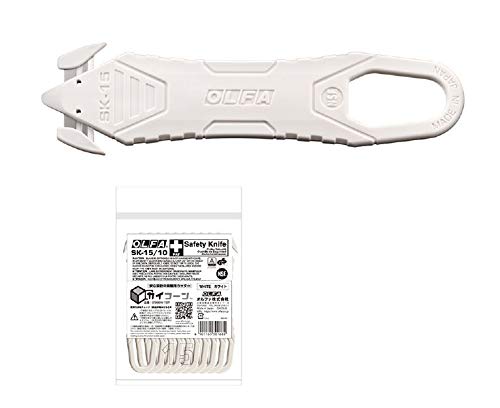 OLFA disposable white box cutters with stainless blades White 10 Pack 238BW - 10P - WAFUU JAPAN