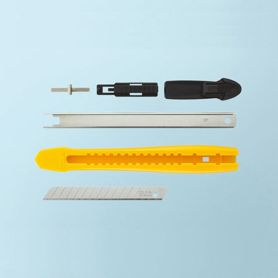 OLFA Eco Cutter S - Type Utility Knife Yellow (188BSY) Made in Japan - WAFUU JAPAN