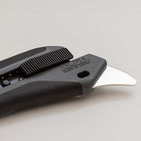 OLFA Hyper AL Gray Auto - Lock Utility Knife with Special Black Blade (193B - GRY) - WAFUU JAPAN