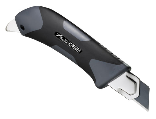 OLFA Hyper L Gray Screw - Lock Utility Cutter with Special Black Blade 192B - GRY - WAFUU JAPAN