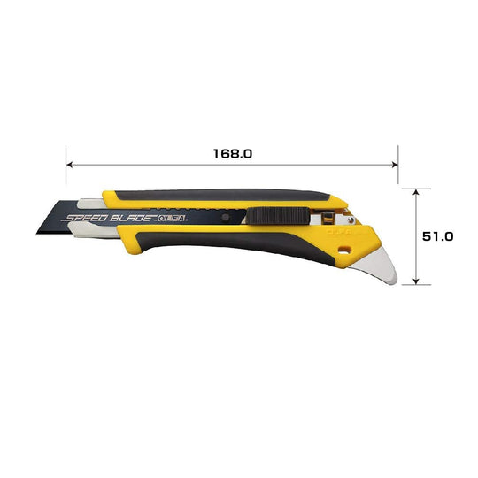 OLFA Large Cutter Speed Hyper AL Auto Lock Model 227B Fluorine Coated - WAFUU JAPAN