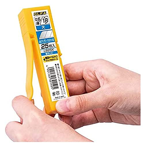 OLFA Speed Blade (Large) Snap - Off Replacement Blades 20 pcs with Clip Case - WAFUU JAPAN