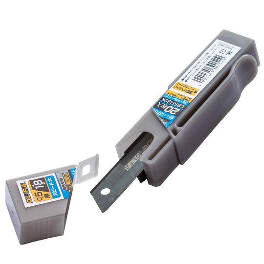 OLFA Speed Blade (Large) Snap - Off Replacement Blades 20 pcs with Clip Case - WAFUU JAPAN