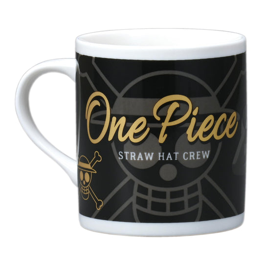 One Piece Zoro Straw Hat Crew Monochrome Mug 124151 Black 300ml - WAFUU JAPAN