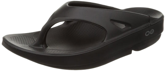 OOFOS Ooriginal Recovery Sandals Unisex Thong Black - WAFUU JAPAN