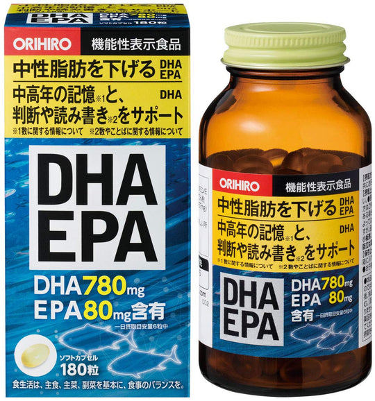 ORIHIRO DHA/EPA 180 capsules - WAFUU JAPAN