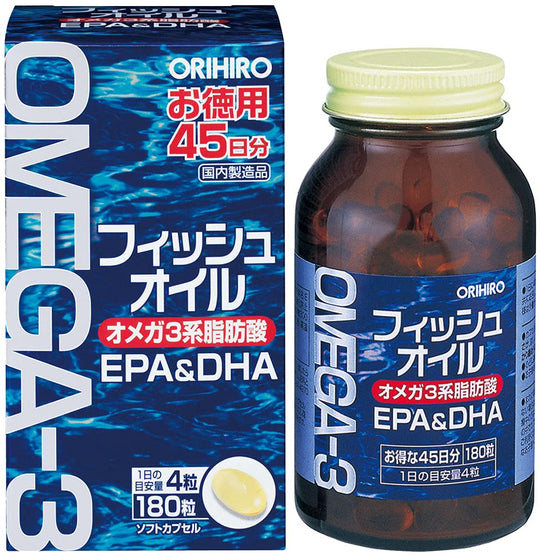 ORIHIRO Fish Oil 180 capsule - WAFUU JAPAN