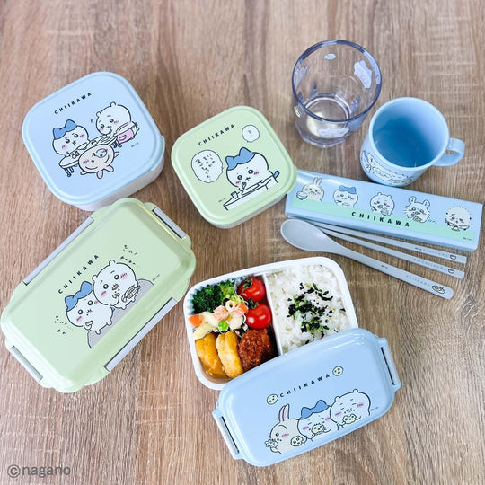 OSK PL - 1R Chiikawa 500 ml Lunch Box with Divider - Microwave & Dishwasher Safe - WAFUU JAPAN