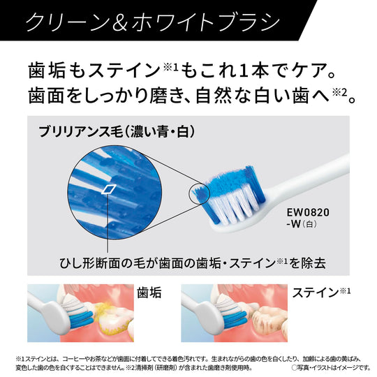 Panasonic Doltz Sonic Vibration Electric Toothbrush EW - DM74 White - WAFUU JAPAN