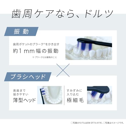 Panasonic Doltz Sonic Vibration Electric Toothbrush USB Rechargeable White USB Type - C - WAFUU JAPAN