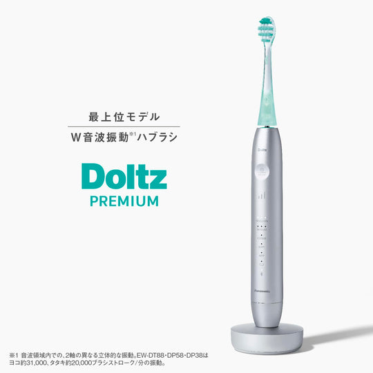 Panasonic Doltz Sonic Vibration Toothbrush Bluetooth EW - DT88 - S Silver AC100 - 240V - WAFUU JAPAN