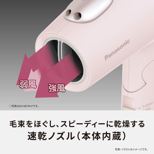 Panasonic Ionity Hair Dryer with Mineral Ion Technology High Power Fast Drying EH - NE7M AC100V - WAFUU JAPAN