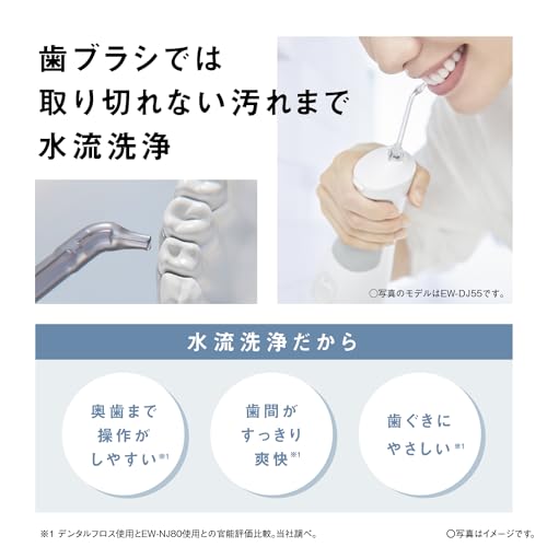 Panasonic Oral Rinser Jet Cleansing Washer Doltz White EW - NJ80 - W AC100V - AC240V - WAFUU JAPAN