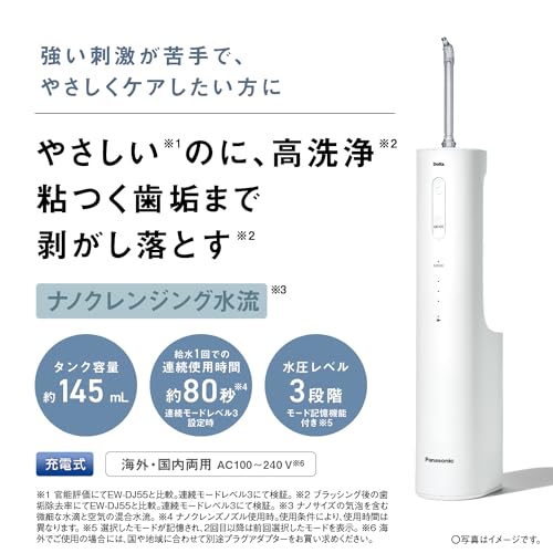 Panasonic Oral Rinser Jet Cleansing Washer Doltz White EW - NJ80 - W AC100V - AC240V - WAFUU JAPAN