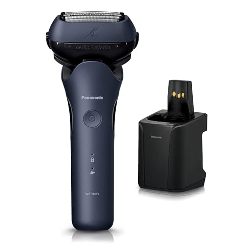 Panasonic Ramdash 3 - Blade Electric Shaver Men ES - L380W - A Blue Automatic Cleaner AC100 - 240V - WAFUU JAPAN