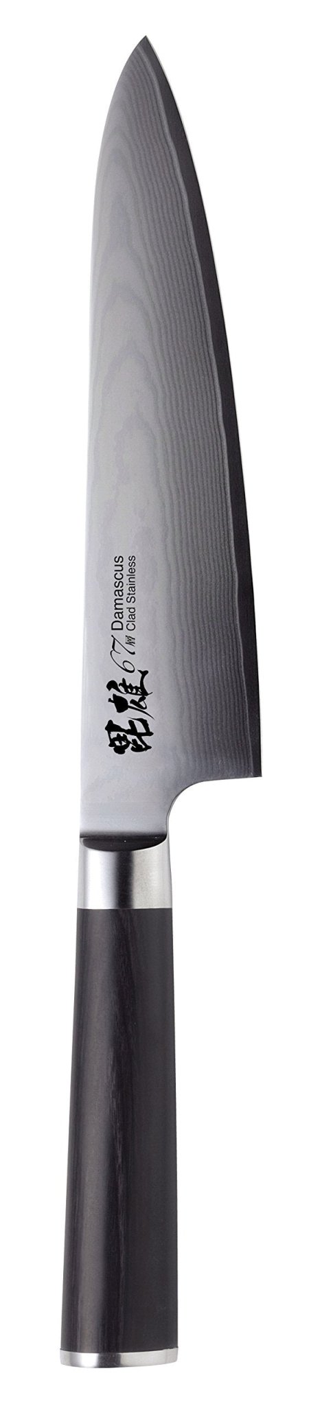 Pearl Metal 67 - Layer Damascus 180mm Western Chef Knife Hiyu (Silver) - WAFUU JAPAN