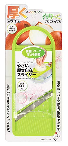 PEARL METAL Slicer Green L Vegetable Thickness Slicer Gajecon CC-1205 made in japan - WAFUU JAPAN