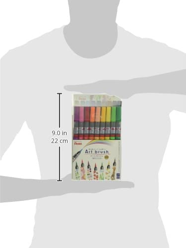 Pentel Color Brush Pen Art Brush Set XGFL - 18ST 18 Colors - WAFUU JAPAN