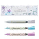 Pentel Color Brush Pen Starflake Milky Set GFH-SPST1 Silver Pastel Blue Pastel Violet