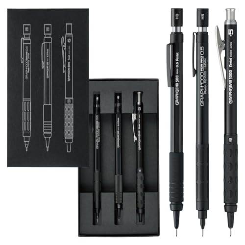 Pentel Drafting Mechanical Pencils - 60th Anniversary 0 5mm (3 - pack) - WAFUU JAPAN