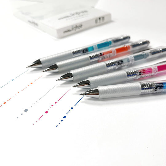 Pentel EnerGel Gel Ink Ball Pen 07mm Clear Barrel BL77TL - 10 10 Colors - WAFUU JAPAN