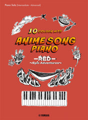 Piano Solo Anime Song 10 Golden Hits RED Epic Adventures Japanese English Chinese - WAFUU JAPAN