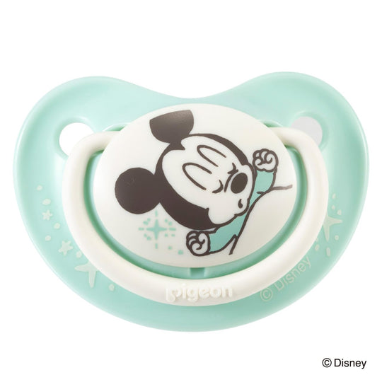 Pigeon Pacifier Fun Friends 0 - 3 months S size Mickey pattern silicone - WAFUU JAPAN