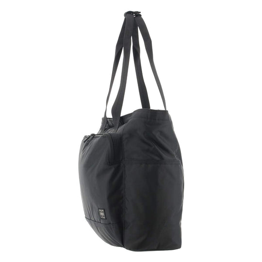 PORTER Flash Black Nylon Tote Bag Made in Japan 689 - 05948 - WAFUU JAPAN