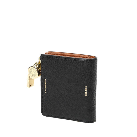 PORTER TONE Leather Bifold Wallet Compact Shrink Cowhide Made in Japan with ACME Whistle - WAFUU JAPAN