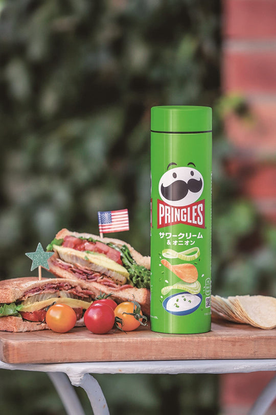 PRINGLES Vacuum Insulated Sour Cream & Onion 300mL Water Bottle Book - WAFUU JAPAN