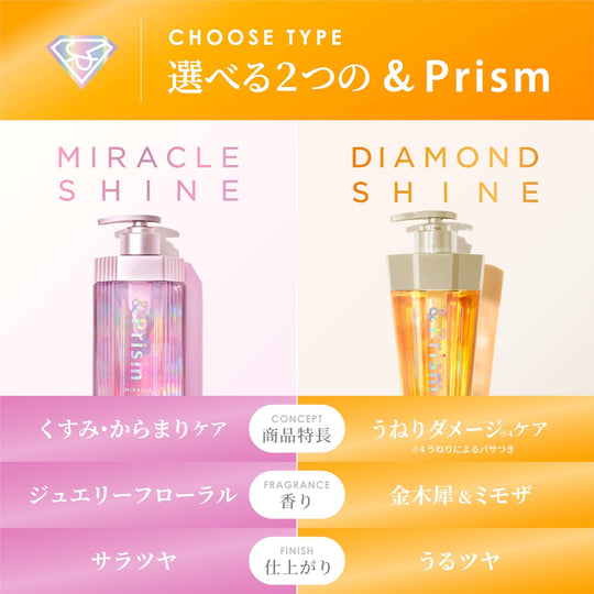 &Prism Diamond Shine Shampoo 415mL - WAFUU JAPAN