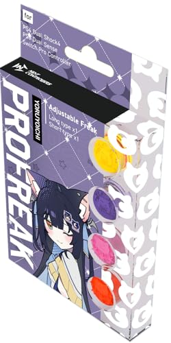 ProFreak V2 Rubber Thumb Caps - PS4/PS5/Switch Pro (BRITZ2) Adj 5 2 - 8 5mm - WAFUU JAPAN