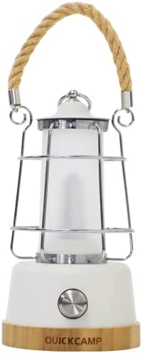 Quick Camp Antique Wind LED Lantern White QC - LED370 - WAFUU JAPAN