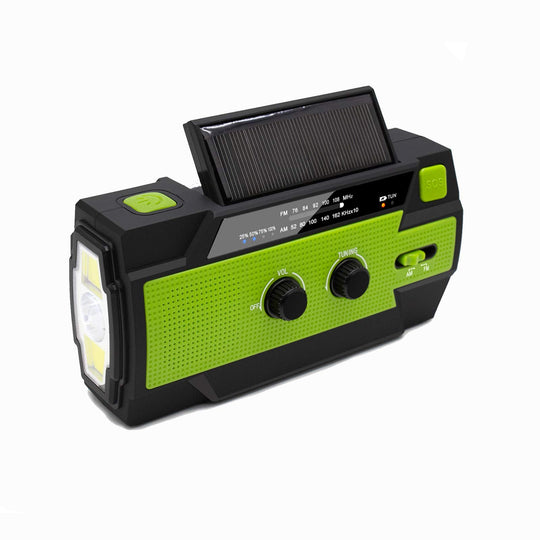 RABLISS Multifunction Emergency Radio Portable AM FM Solar Hand Crank Waterproof Green - WAFUU JAPAN