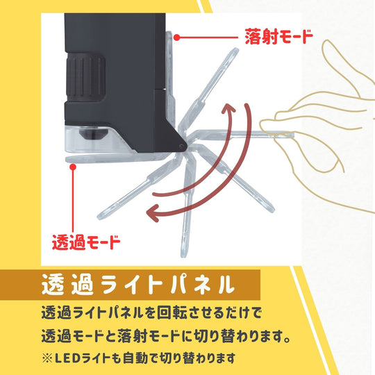 Raymay Fujii Handy Microscope DX Model RXT1144B Black - WAFUU JAPAN