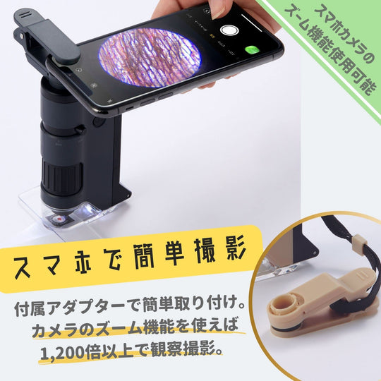 Raymay Fujii Handy Microscope DX Model RXT1144B Black - WAFUU JAPAN