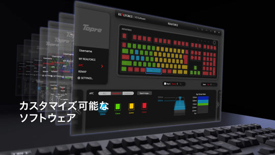 REALFORCE R3 Keyboard Hybrid Tenkeyless 30g English Array Black & Dark Gray R3HD13 - WAFUU JAPAN