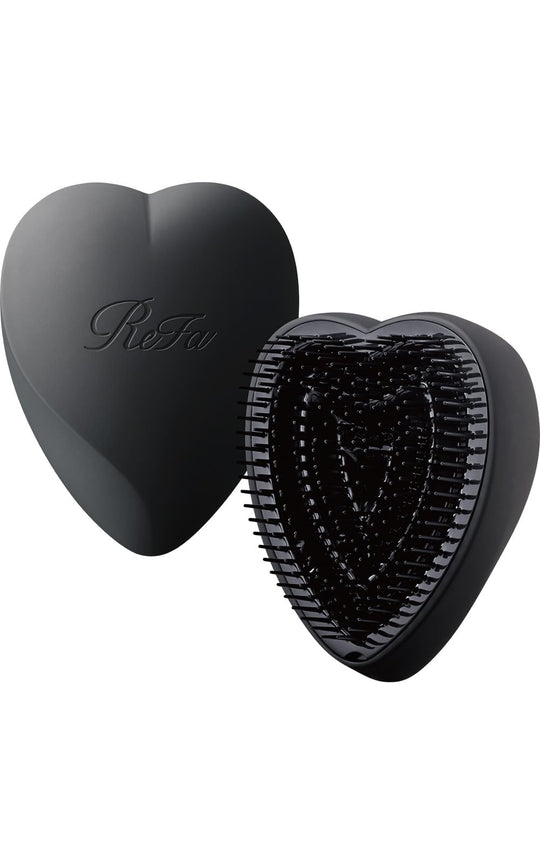 ReFa HEART BRUSH Matte Black - WAFUU JAPAN