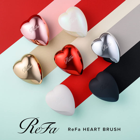 ReFa HEART BRUSH Matte Black - WAFUU JAPAN