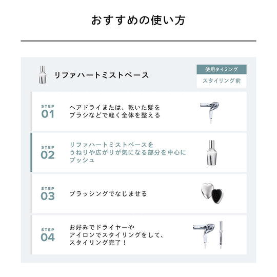 ReFa Heart Mist Makeup Base 150 mL - WAFUU JAPAN