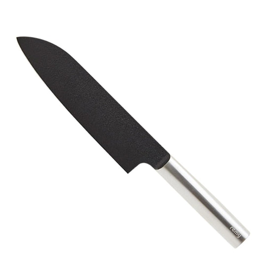 remy Black Santoku Knife 180mm stainless steel
