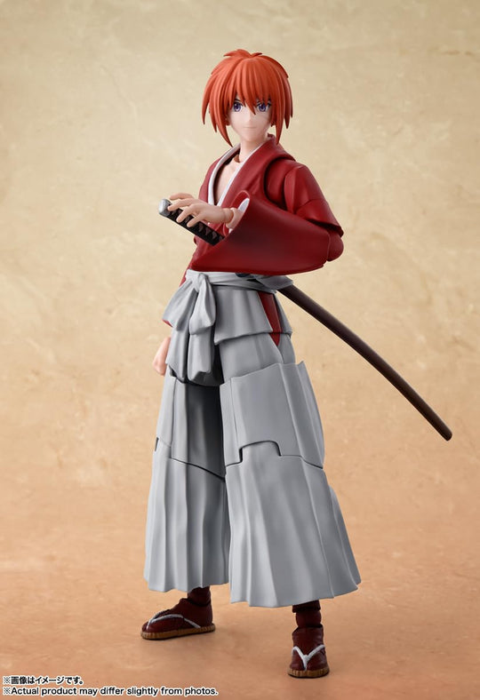 S H Figuarts Rurouni Kenshin Himura Kenshin Articulated Figure 135mm PVC & ABS - WAFUU JAPAN