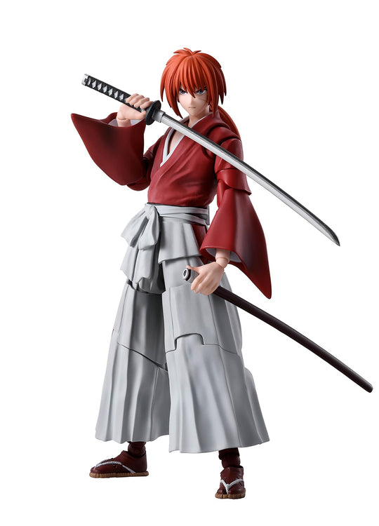 S H Figuarts Rurouni Kenshin Himura Kenshin Articulated Figure 135mm PVC & ABS - WAFUU JAPAN