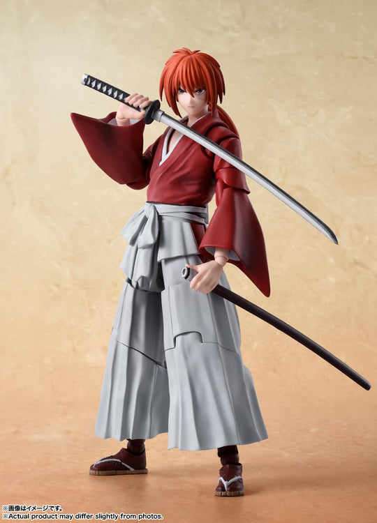 S H Figuarts Rurouni Kenshin Himura Kenshin Articulated Figure 135mm PVC & ABS - WAFUU JAPAN