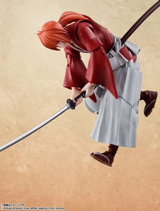 S H Figuarts Rurouni Kenshin Himura Kenshin Articulated Figure 135mm PVC & ABS - WAFUU JAPAN