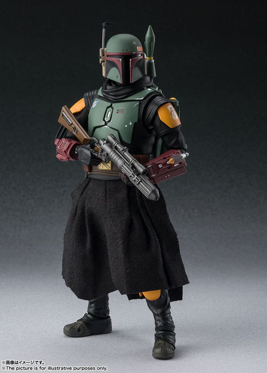 S H Figuarts Star Wars The Mandalorian (STAR WARS:The Mandalorian) Boba Fett Painted 155mm ABS&PVC & Cloth Posable Figure - WAFUU JAPAN